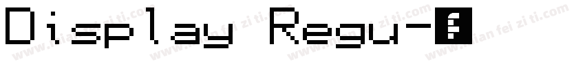 Display Regu字体转换